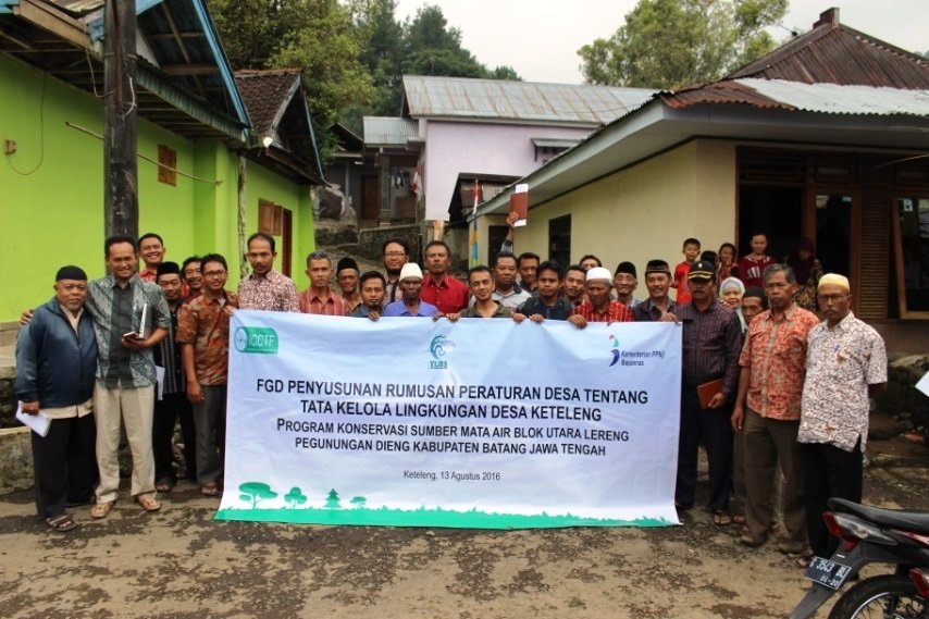 Konservasi Mata Air Blok Utara Lereng Pegunungan Dieng Kab. Batang Jawa Tengah